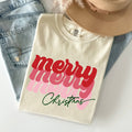 Merry Christmas, Retro, Classic Red Santa Winter Xmas - Adult & Kids T-Shirts, Sweatshirts & Hoodies apparel design preview 1