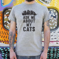 Ask Me About My Cats - Adult & Kids T-Shirts, Sweatshirts & Hoodies apparel design preview 1