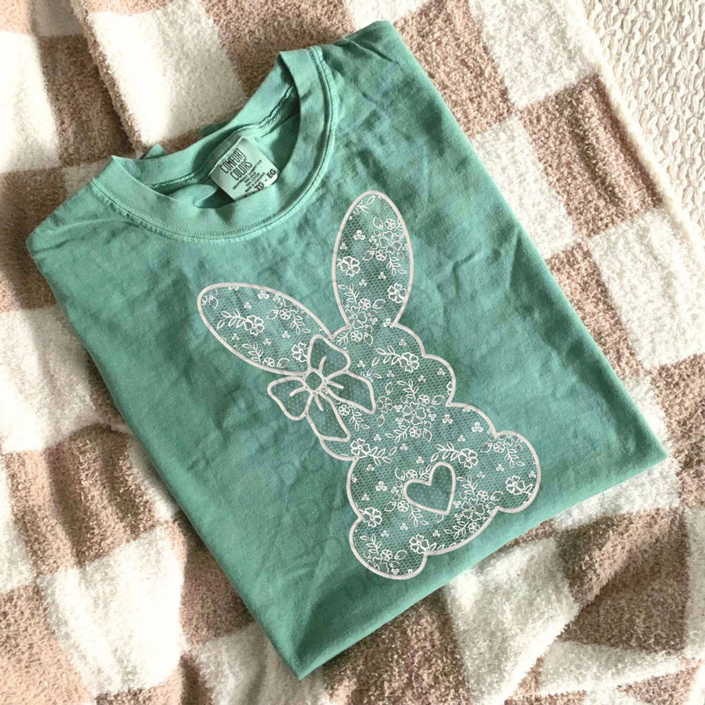 Easter Lace Bunny - Adult & Kids T-Shirts, Sweatshirts & Hoodies apparel design preview 1