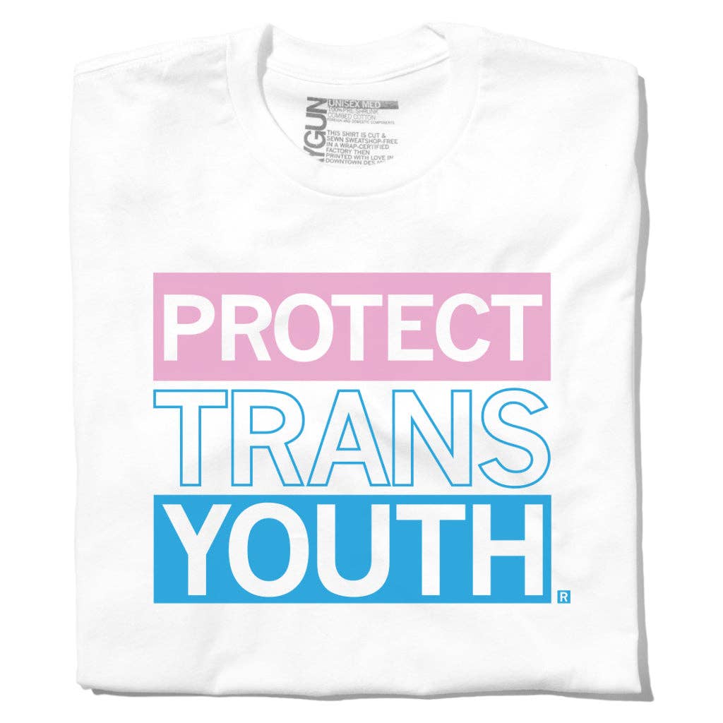 Protect Trans Youth - Adult & Kids T-Shirts, Sweatshirts & Hoodies apparel design preview 1
