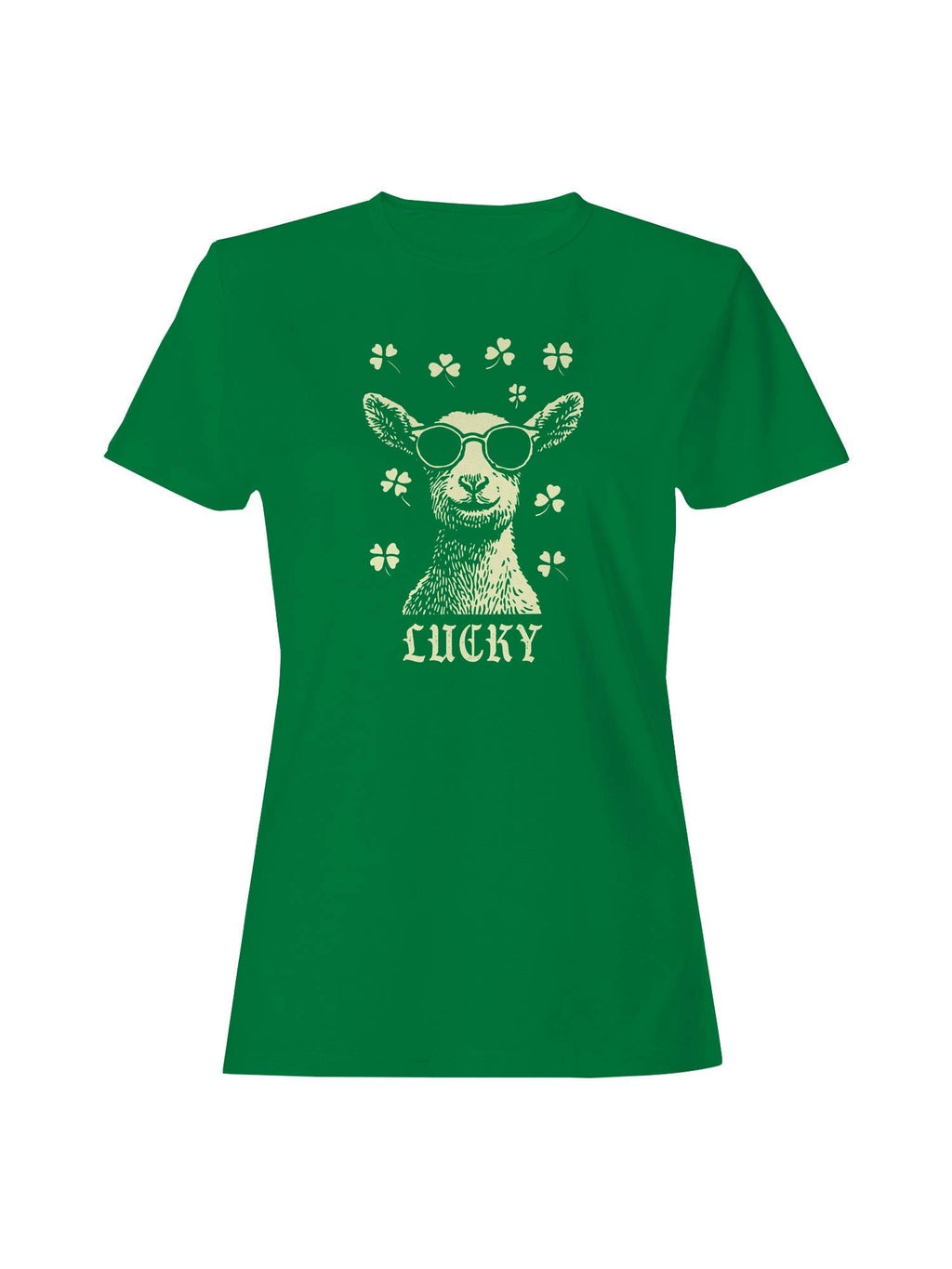St. Patrick's Day Lucky Sheep in Sunglasses Women's - Adult & Kids T-Shirts, Sweatshirts & Hoodies apparel design preview 1