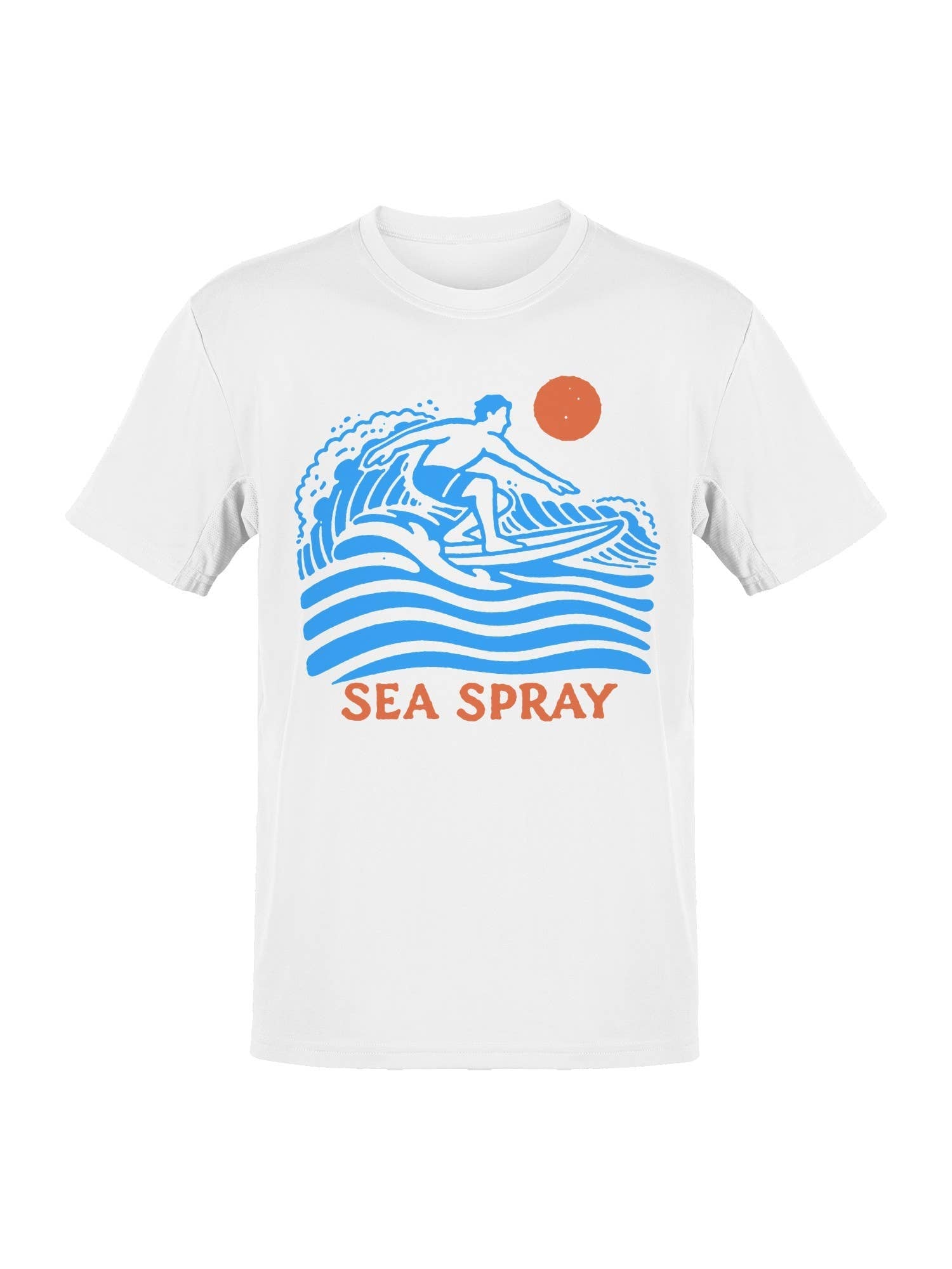 Sea Spray Surfing Wave Art Men's - Adult & Kids T-Shirts, Sweatshirts & Hoodies apparel design preview 1