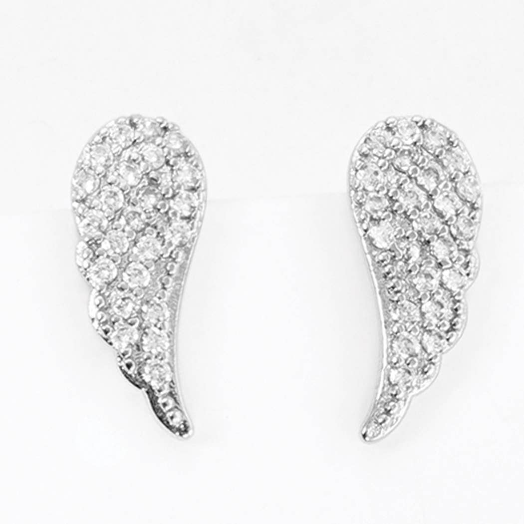 Cz Gold-Dipped Wings Earrings - Adult & Kids T-Shirts, Sweatshirts & Hoodies apparel design preview 1