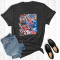 Retro 4th of July Collage Graphic - Adult & Kids T-Shirts, Sweatshirts & Hoodies apparel design preview 1