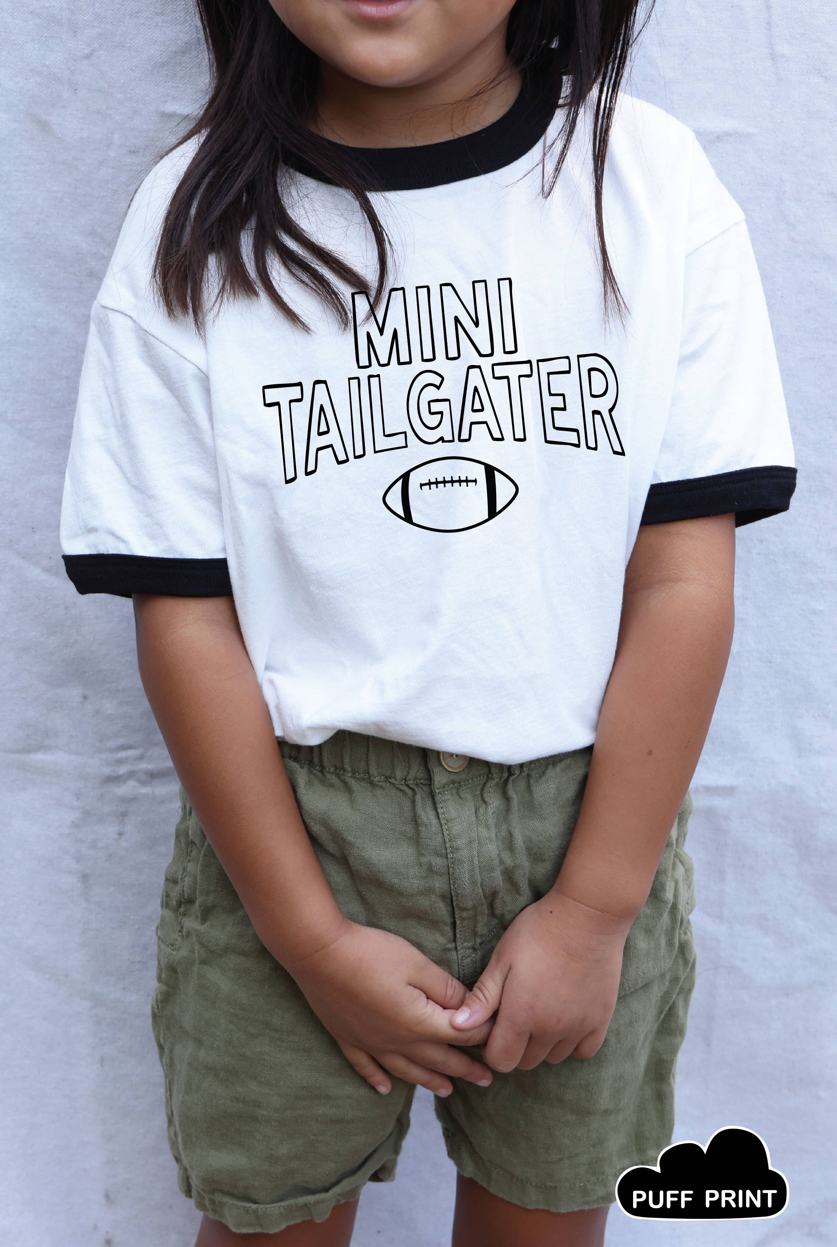 Mini Tailgater Puff Toddler Unisex Ringer Top - Adult & Kids T-Shirts, Sweatshirts & Hoodies apparel design preview 1