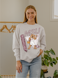 Mississippi State Bulldogs Courtside Thrifted - Adult & Kids T-Shirts, Sweatshirts & Hoodies apparel design preview 1