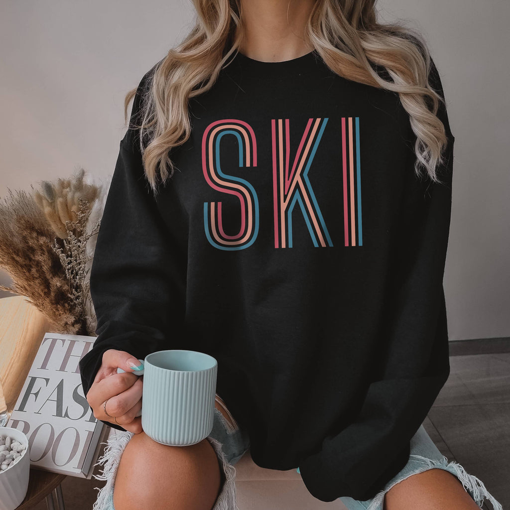 Ski Crewneck Winter Sizes S-2XL - Adult & Kids T-Shirts, Sweatshirts & Hoodies apparel design preview 1