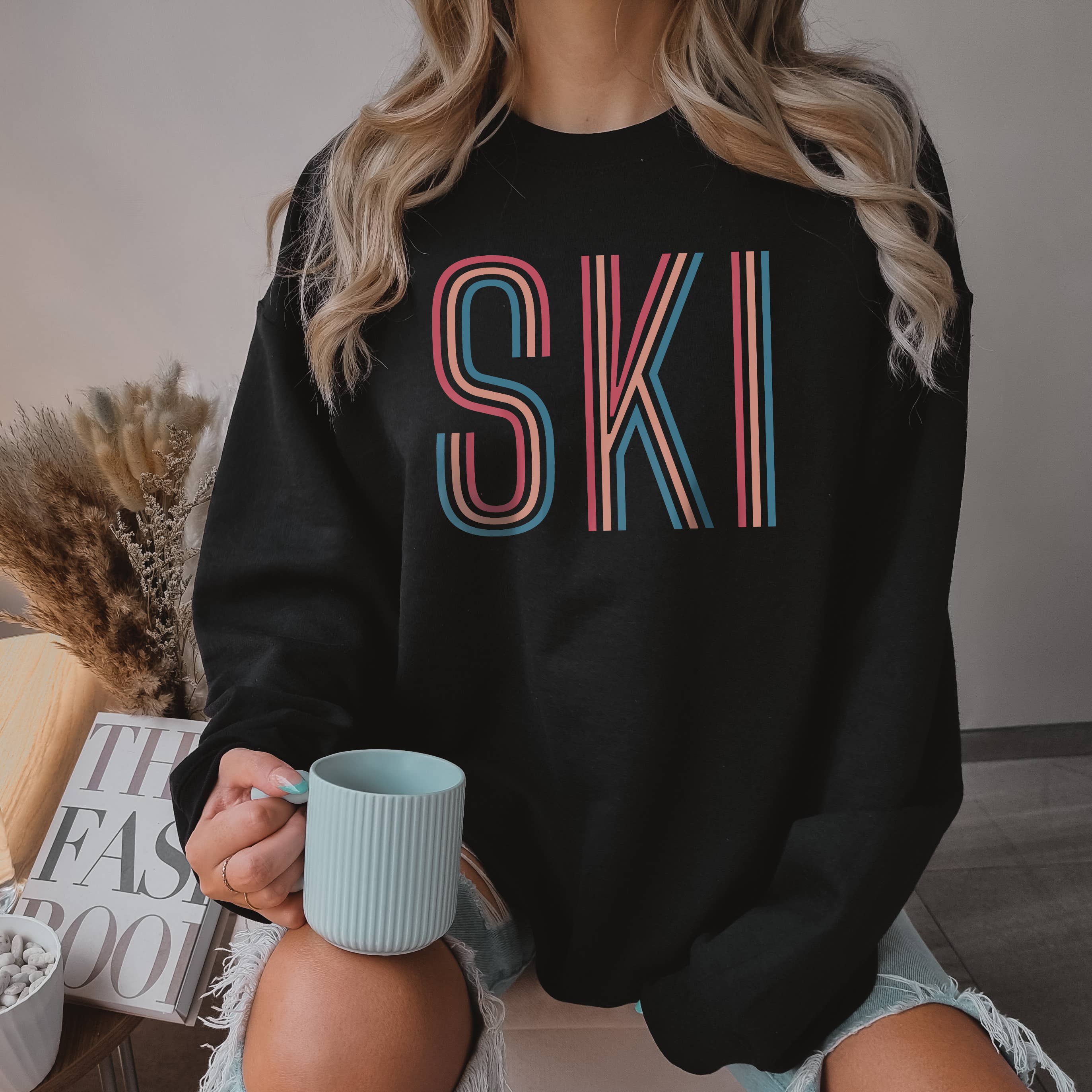 Ski Crewneck Winter Sizes S-2XL - Adult & Kids T-Shirts, Sweatshirts & Hoodies apparel design preview 1