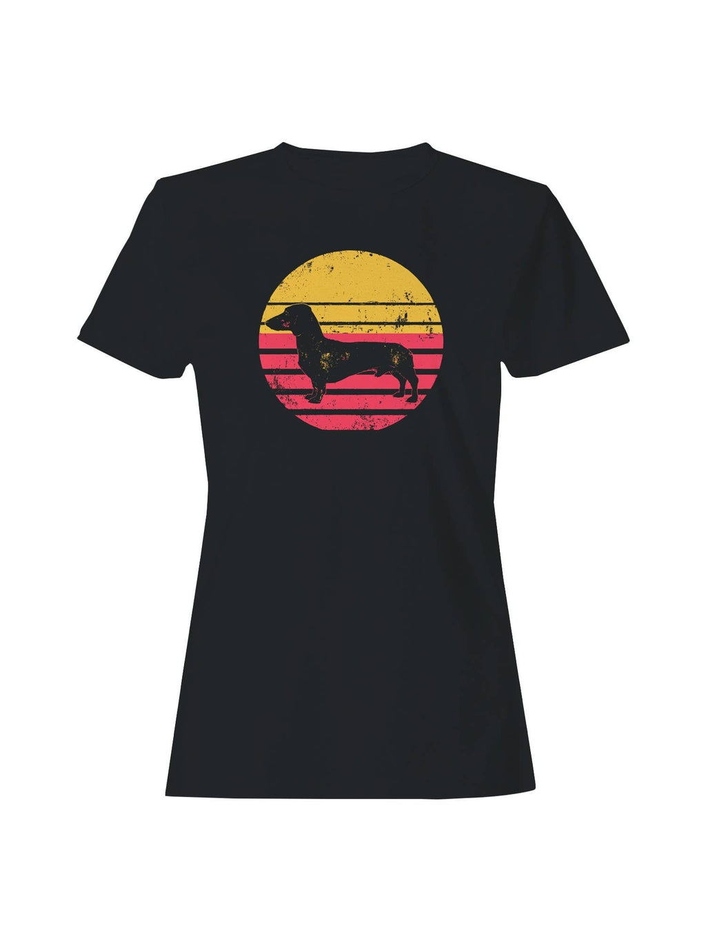 Retro Dachshund Silhouette Art Women's - Adult & Kids T-Shirts, Sweatshirts & Hoodies apparel design preview 1