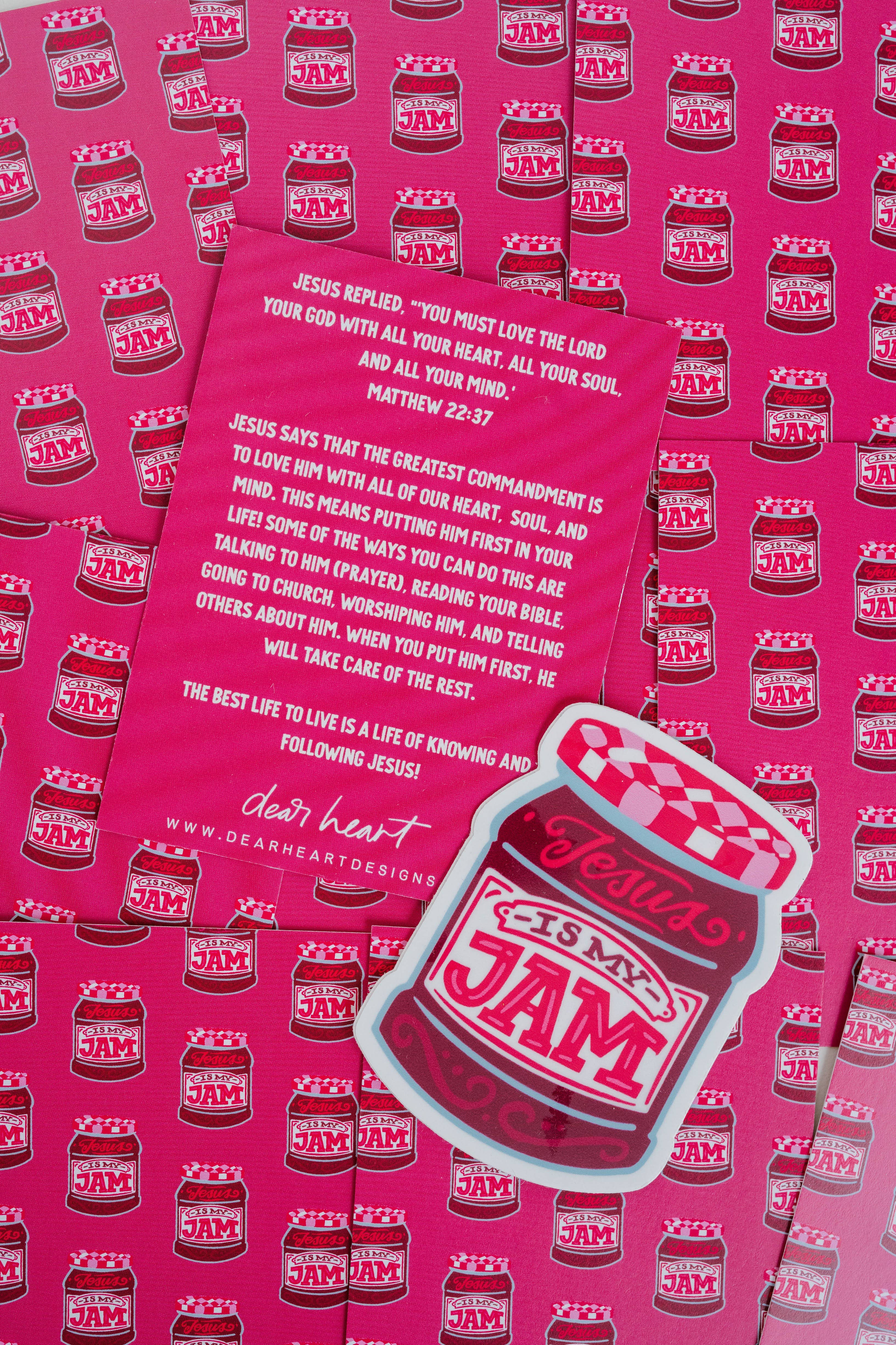 Jesus Is My Jam Sticker I Christian Gift - Adult & Kids T-Shirts, Sweatshirts & Hoodies apparel design preview 1