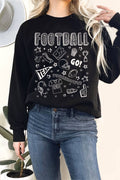 Football Icon Puff Graphic Terry - Adult & Kids T-Shirts, Sweatshirts & Hoodies apparel design preview 1