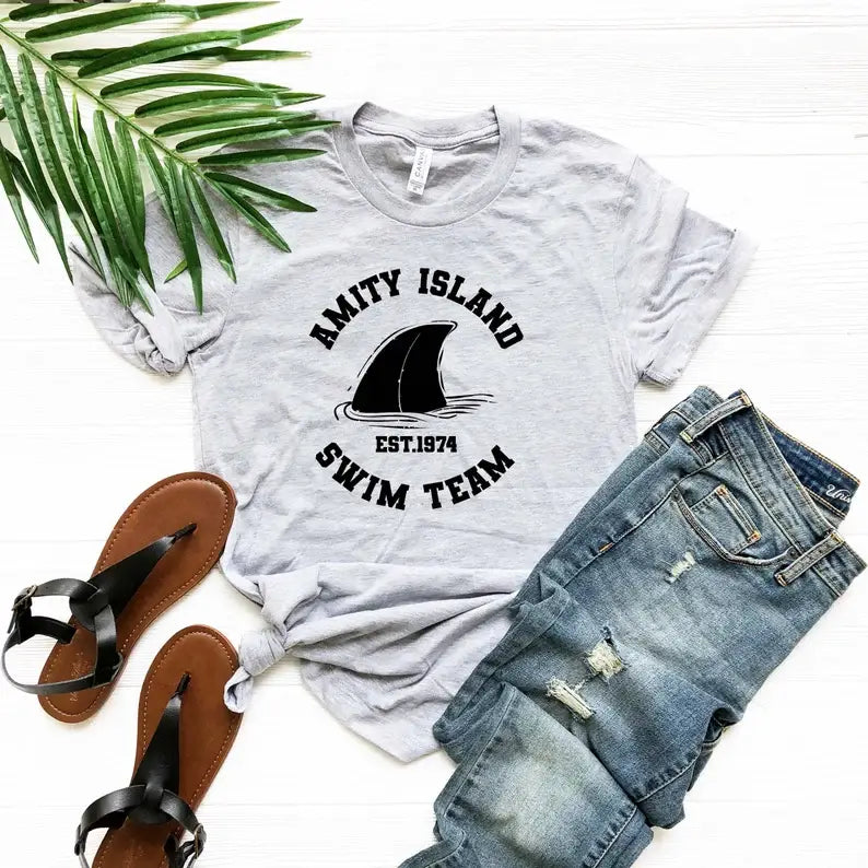 Amity Island Swim Team - Adult & Kids T-Shirts, Sweatshirts & Hoodies apparel design preview 1