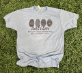 Autism Fingerprint Black On Tultex Heather Athletic - Adult & Kids T-Shirts, Sweatshirts & Hoodies apparel design preview 1