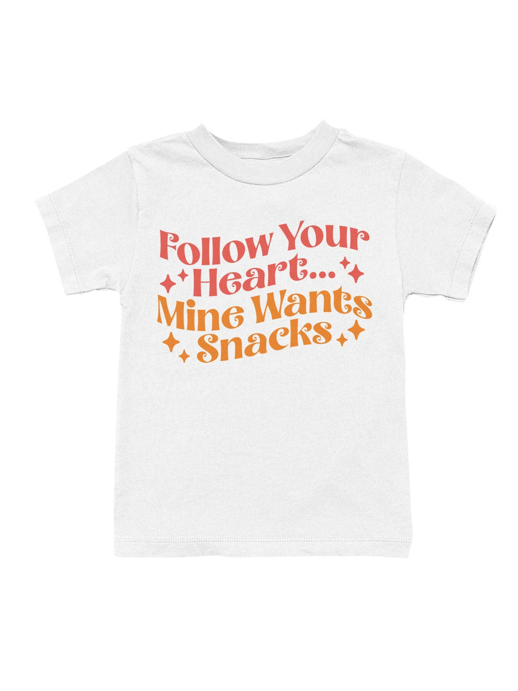 Heart and Snacks: Fun Quote Design Youth's - Adult & Kids T-Shirts, Sweatshirts & Hoodies apparel design preview 1
