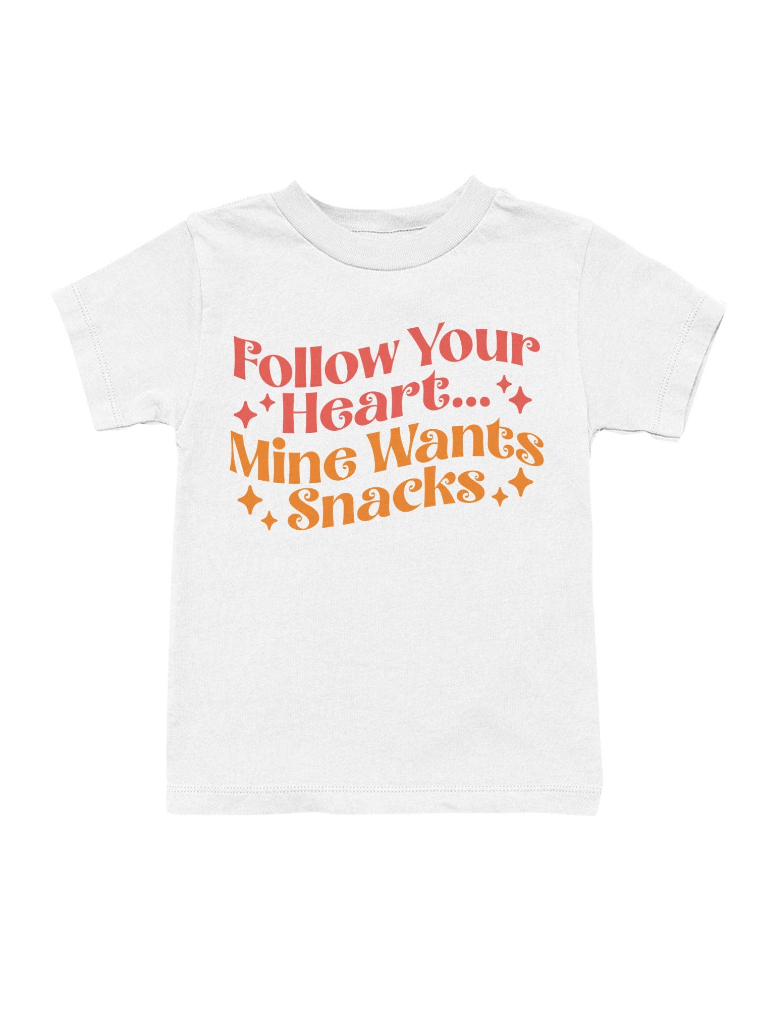 Heart and Snacks: Fun Quote Design Youth's - Adult & Kids T-Shirts, Sweatshirts & Hoodies apparel design preview 1