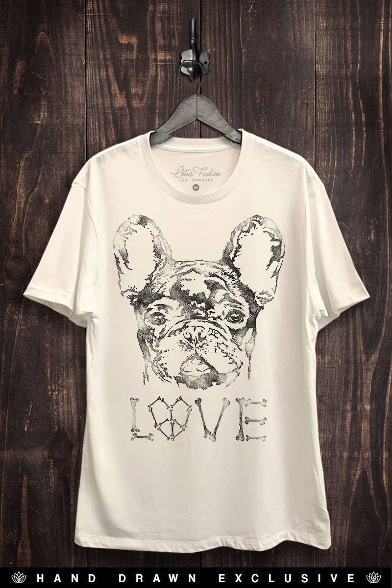 Boston Terrier Love Graphic Top - Adult & Kids T-Shirts, Sweatshirts & Hoodies apparel design preview 1