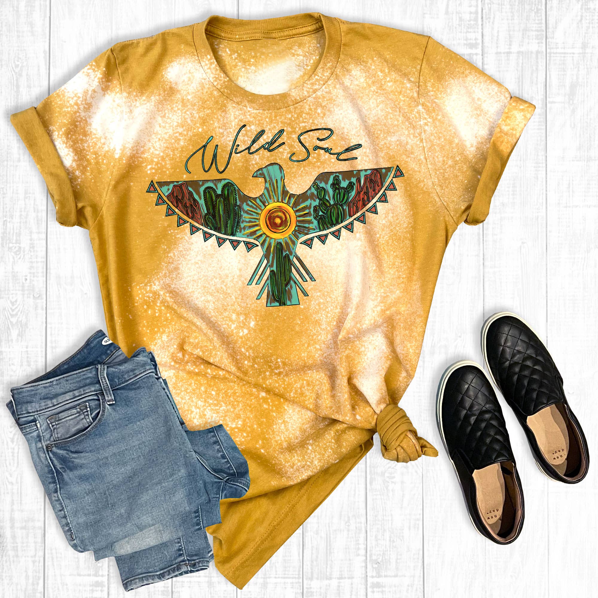 Distressed Wild Soul - Adult & Kids T-Shirts, Sweatshirts & Hoodies apparel design preview 1