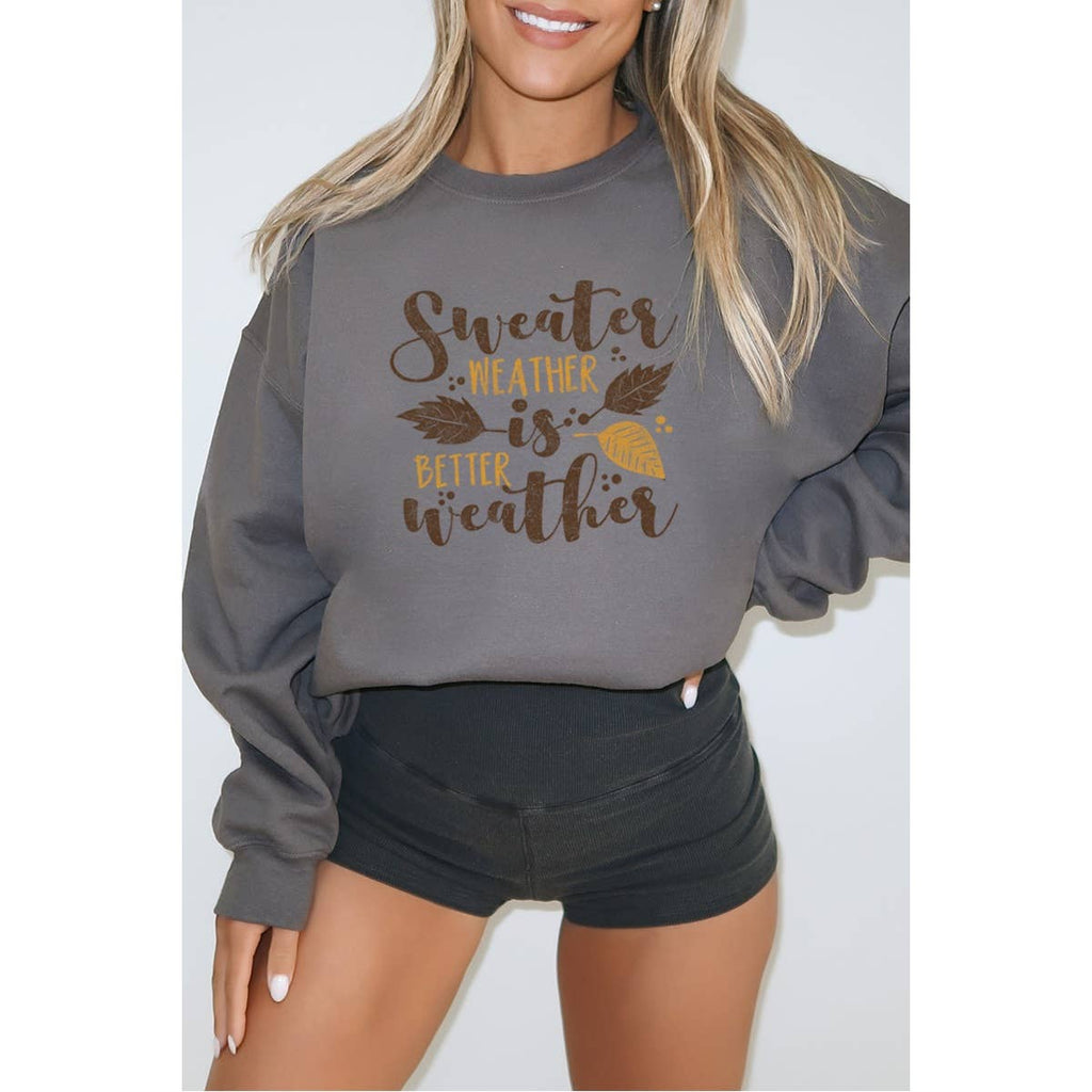 Sweater Weather Vintage Graphic Oversizes - Adult & Kids T-Shirts, Sweatshirts & Hoodies apparel design preview 1