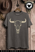 Cow Skull Graphic Top - Adult & Kids T-Shirts, Sweatshirts & Hoodies apparel design preview 1