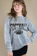 Football Player Silhouett Mineral Graphic Brushed - Adult & Kids T-Shirts, Sweatshirts & Hoodies apparel design preview 1