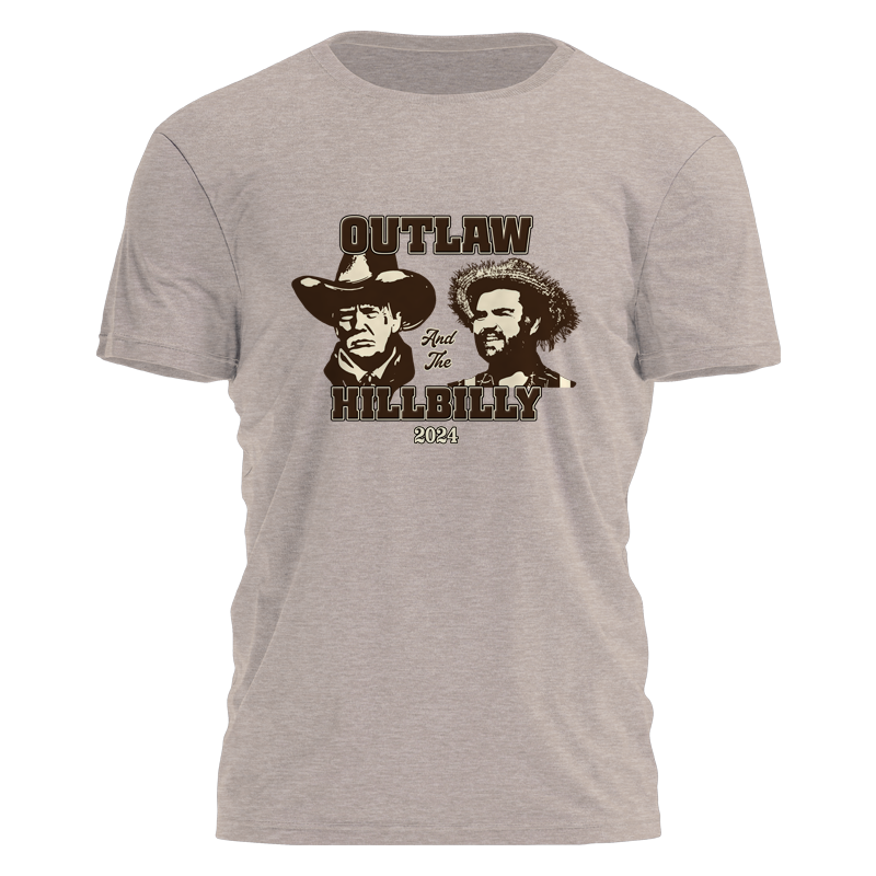 Trump Vance Outlaw and Hillbilly Stone 2807 - Adult & Kids T-Shirts, Sweatshirts & Hoodies apparel design preview 1