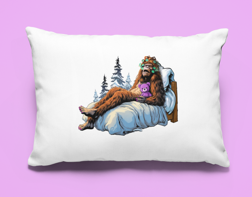 His Hers Funny Sleeping Sasquatch Pillow Case Set - Adult & Kids T-Shirts, Sweatshirts & Hoodies apparel design preview 1