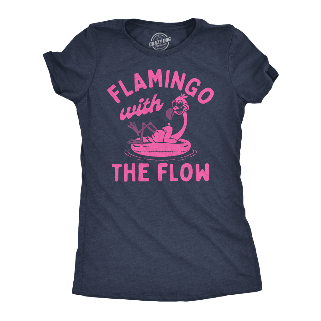 Flamingo with the Flow Women's - Adult & Kids T-Shirts, Sweatshirts & Hoodies apparel design preview 1