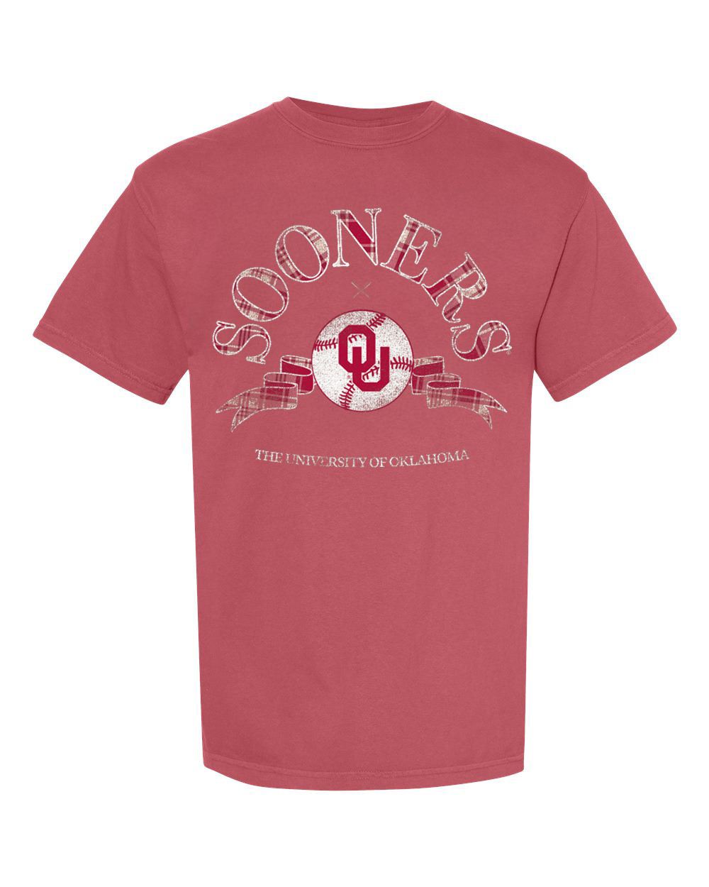 Ou Sooners Heritage Baseball Crimson Comfort Colors - Adult & Kids T-Shirts, Sweatshirts & Hoodies apparel design preview 1