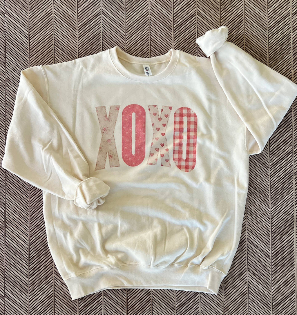 Xoxo Patchwork On Cream - Adult & Kids T-Shirts, Sweatshirts & Hoodies apparel design preview 1