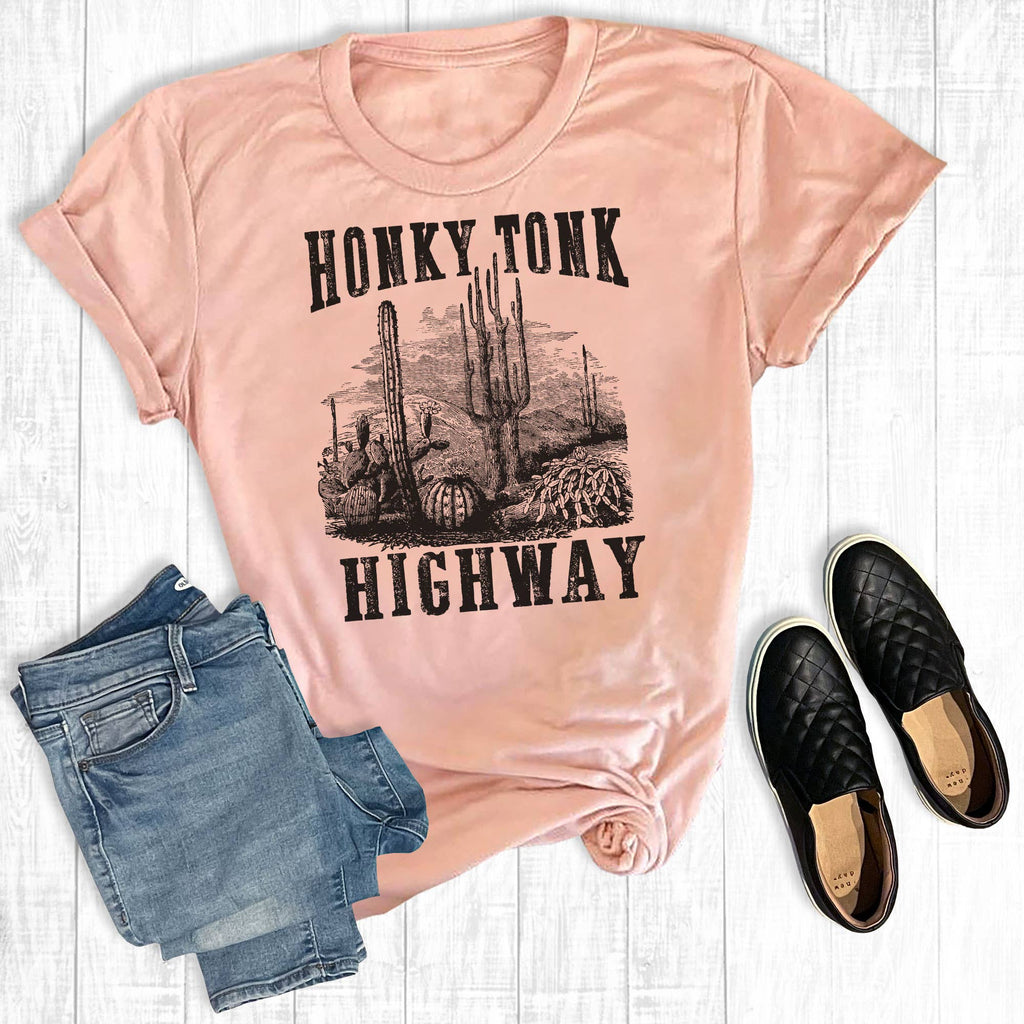 Honky Tonk Highway - Adult & Kids T-Shirts, Sweatshirts & Hoodies apparel design preview 1