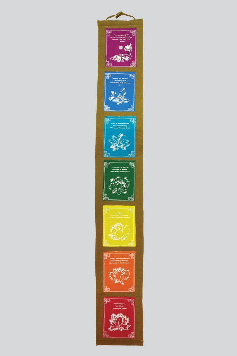 Healing Wall Hanging Tibetan Prayer Flags (CP-38) - Adult & Kids T-Shirts, Sweatshirts & Hoodies apparel design preview 1
