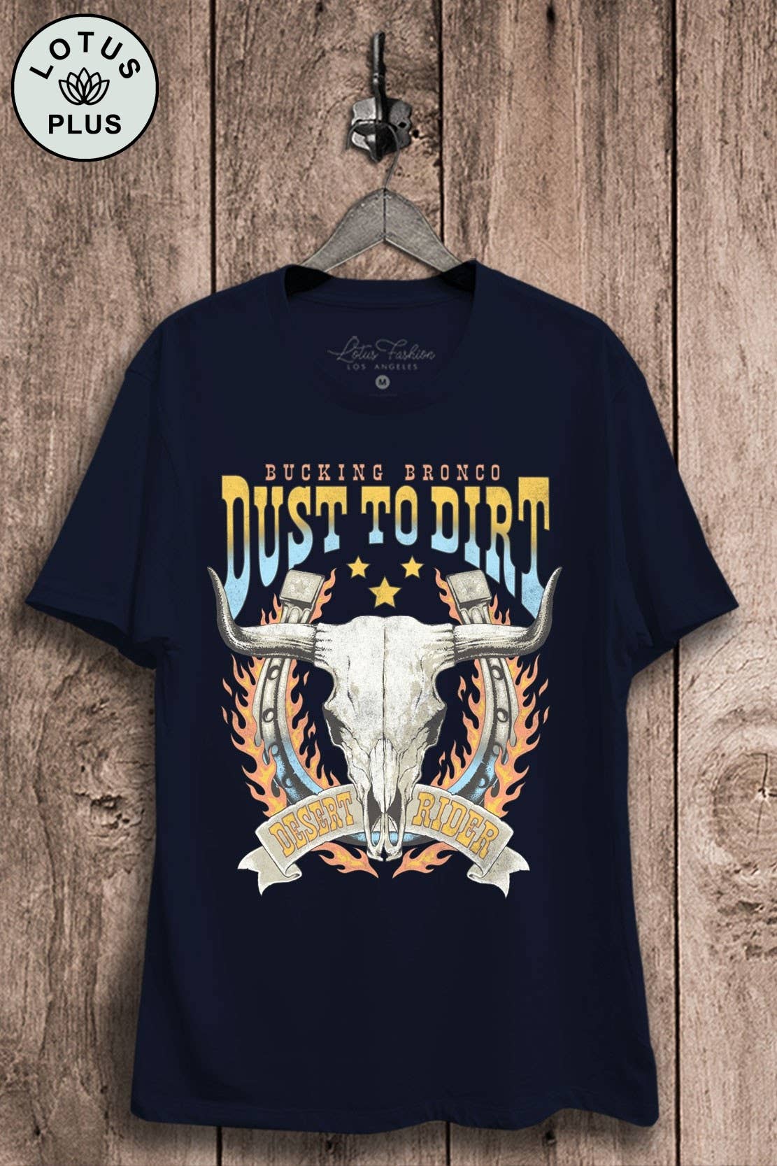 Dust To Dirt Cow Skull Graphic Top - Adult & Kids T-Shirts, Sweatshirts & Hoodies apparel design preview 1