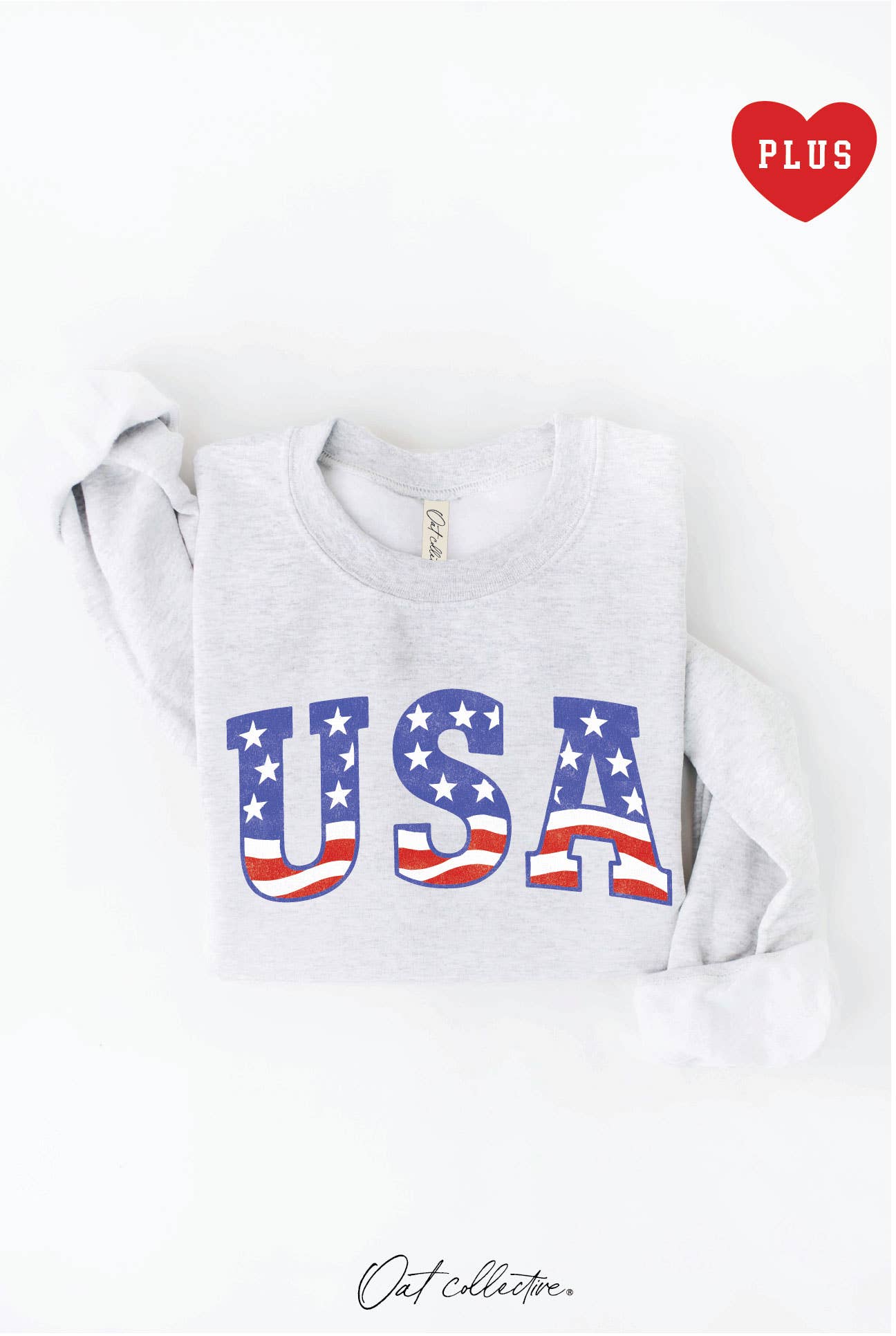 USA with Flag Pattern Plus Graphic - Adult & Kids T-Shirts, Sweatshirts & Hoodies apparel design preview 1