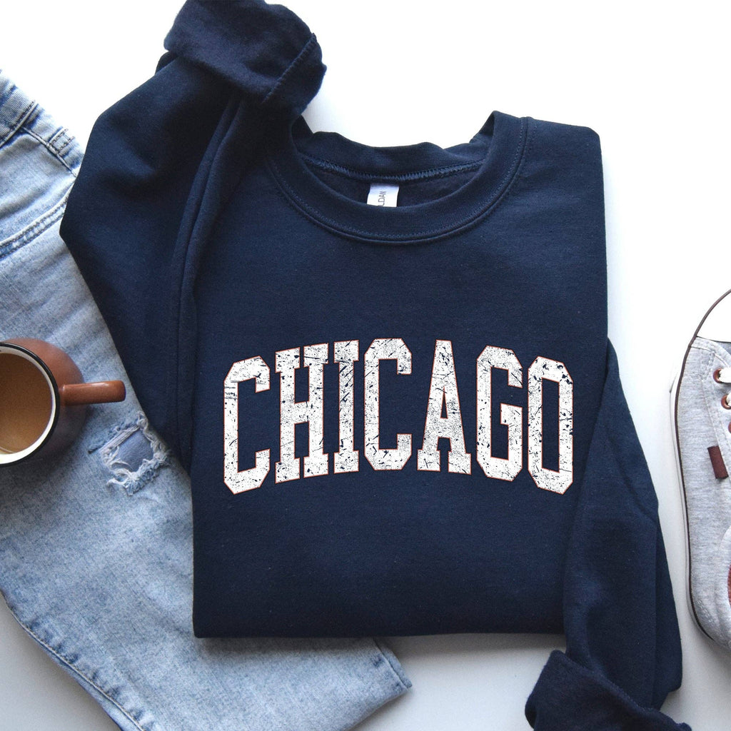 Chicago, Football, Sports, Game Day, Touchdown - Adult & Kids T-Shirts, Sweatshirts & Hoodies apparel design preview 1