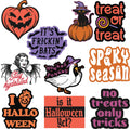 Halloween Stickers - Adult & Kids T-Shirts, Sweatshirts & Hoodies apparel design preview 1