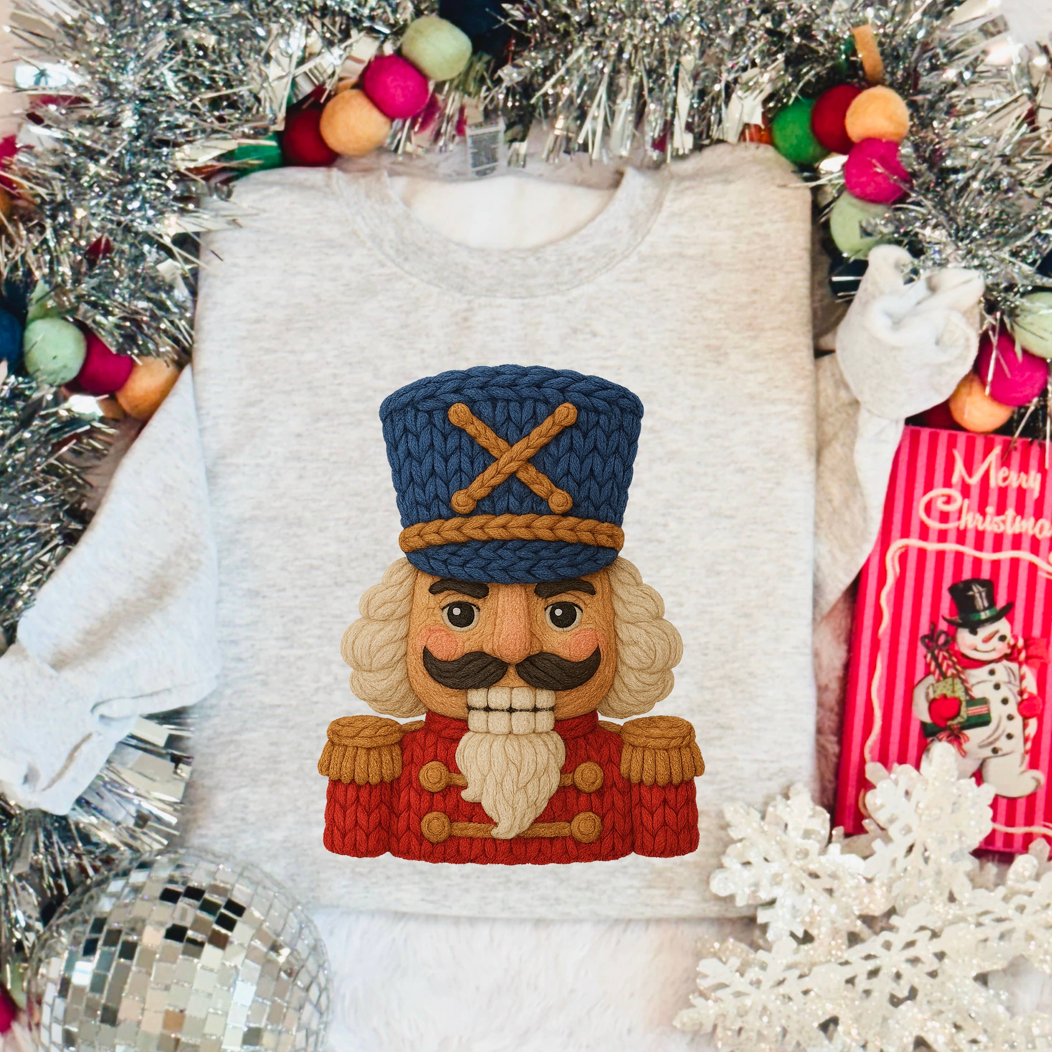 Faux Yarn Nutcracker Christmas 202Sweatshirt Gildan - Adult & Kids T-Shirts, Sweatshirts & Hoodies apparel design preview 1