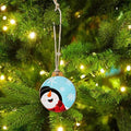 Snowman Snowflake Leather Christmas Tree Ornament - Adult & Kids T-Shirts, Sweatshirts & Hoodies apparel design preview 1
