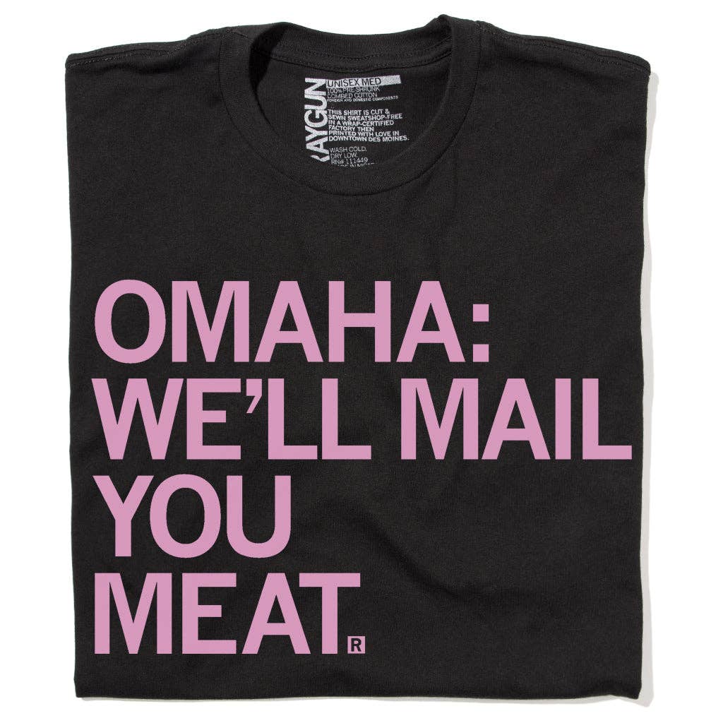 Omaha: Mail You Meat (R) - Adult & Kids T-Shirts, Sweatshirts & Hoodies apparel design preview 1