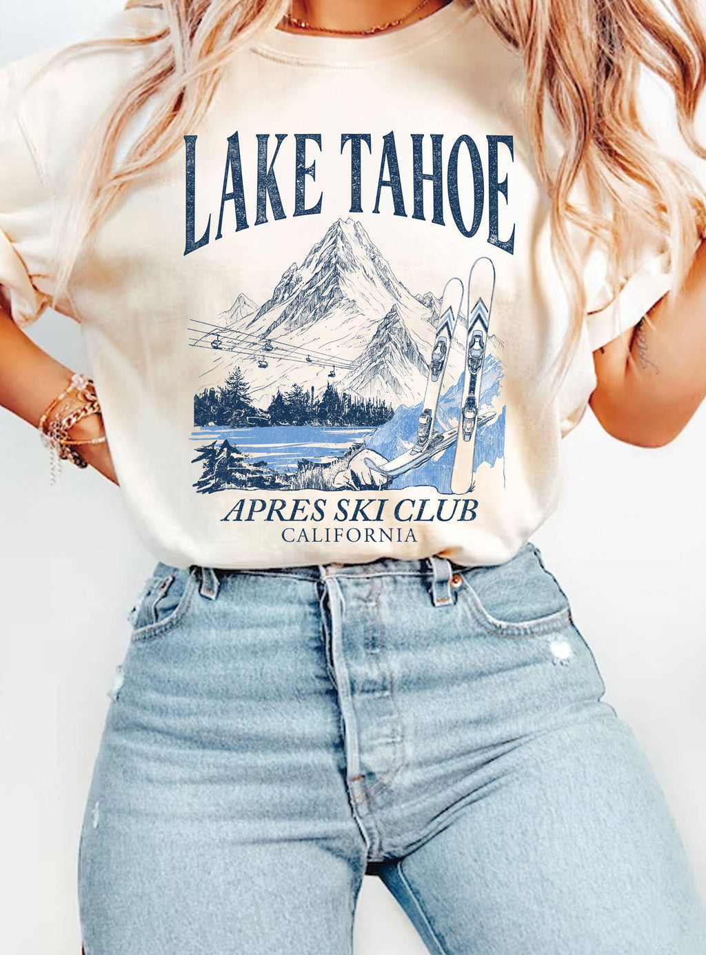 Lake Tahoe Apres Ski Club Graphic - Adult & Kids T-Shirts, Sweatshirts & Hoodies apparel design preview 1