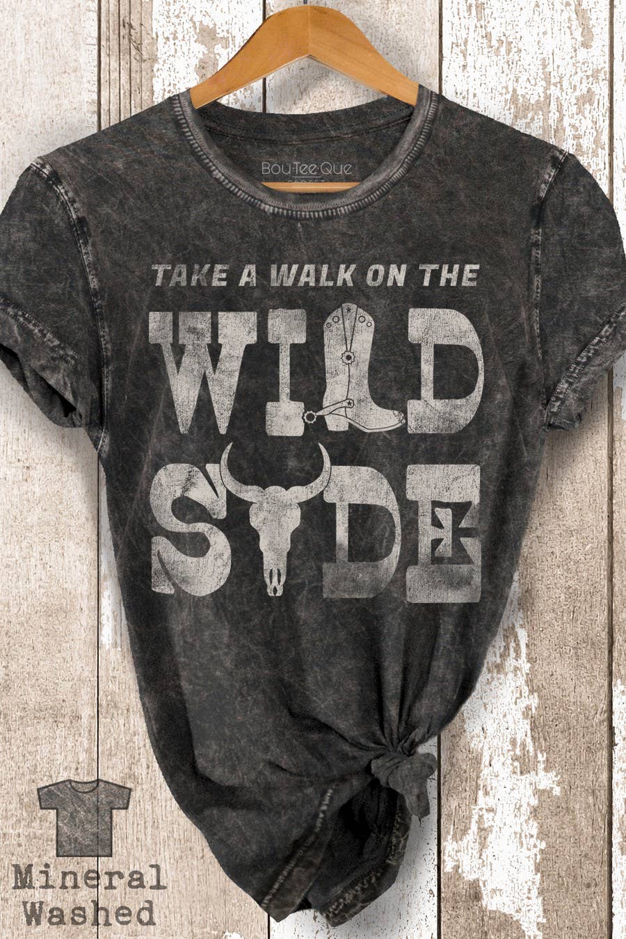Wild Side Graphic Print Mineral Wash Loose Top - Adult & Kids T-Shirts, Sweatshirts & Hoodies apparel design preview 1