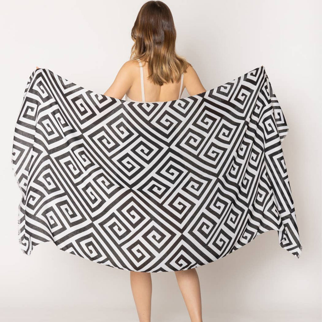 Summer Geometric Print Scarf/Wrap - Adult & Kids T-Shirts, Sweatshirts & Hoodies apparel design preview 1