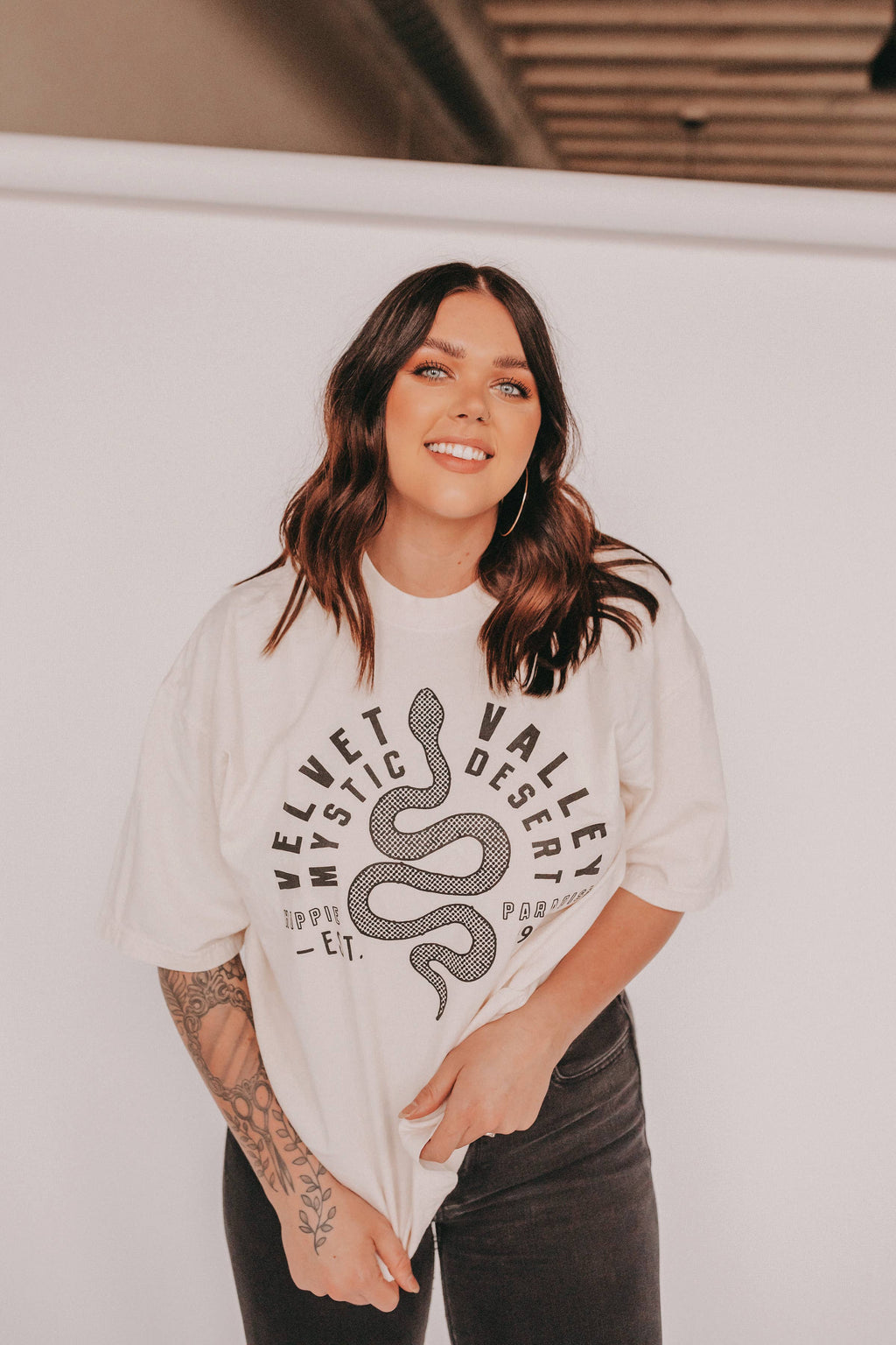 Velvet Valley Western Boho Graphic Ivory - Adult & Kids T-Shirts, Sweatshirts & Hoodies apparel design preview 1