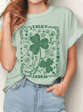 Lucky Charm Clover Graphic - Adult & Kids T-Shirts, Sweatshirts & Hoodies apparel design preview 1