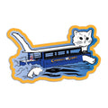 Channel Cat Die-Cut Sticker - Adult & Kids T-Shirts, Sweatshirts & Hoodies apparel design preview 1