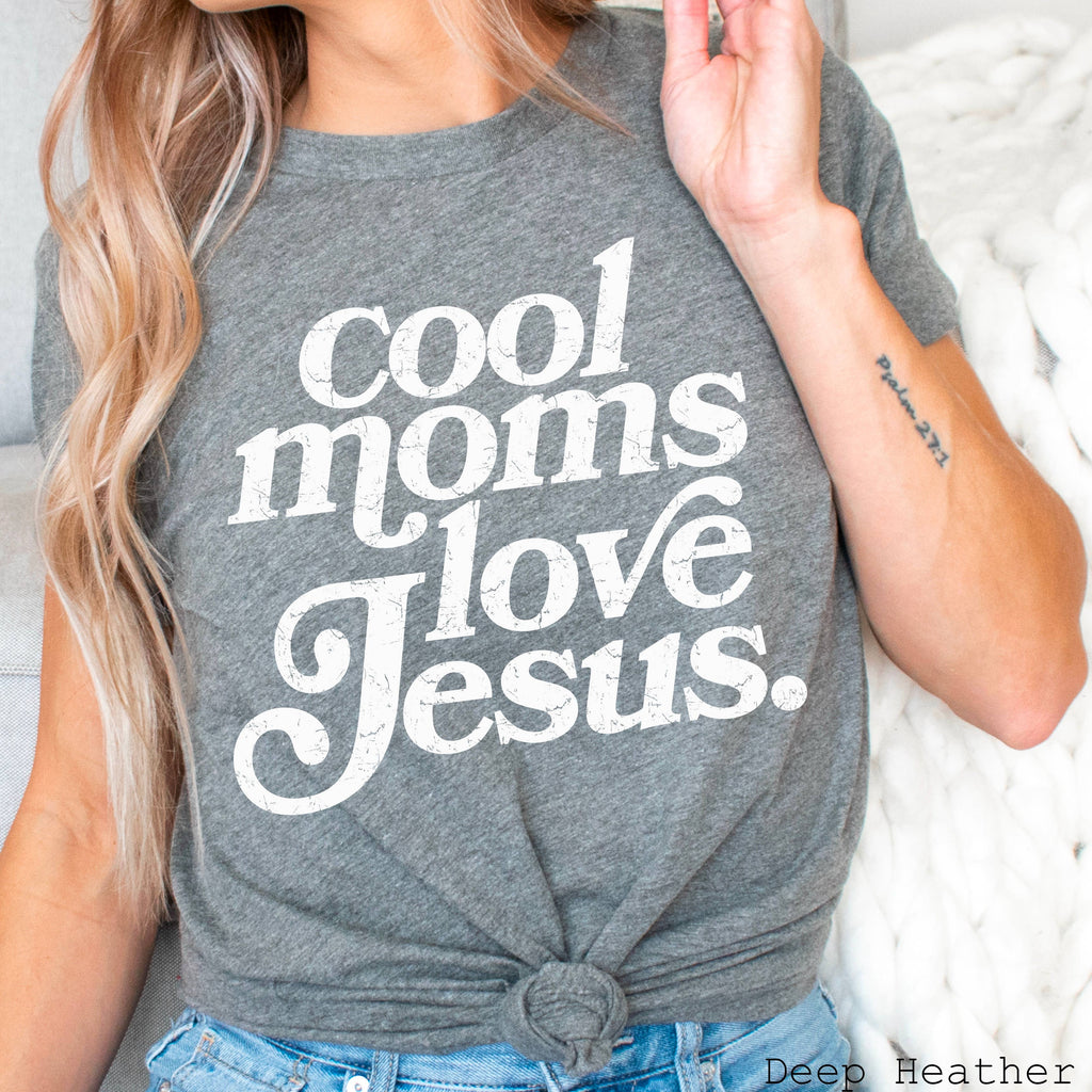 Cool Moms Love Jesus Christian Graphic Bella Canvas - Adult & Kids T-Shirts, Sweatshirts & Hoodies apparel design preview 1
