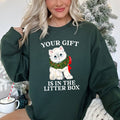 Your Gift Is in the Litter Box Cat Christmas - Adult & Kids T-Shirts, Sweatshirts & Hoodies apparel design preview 1