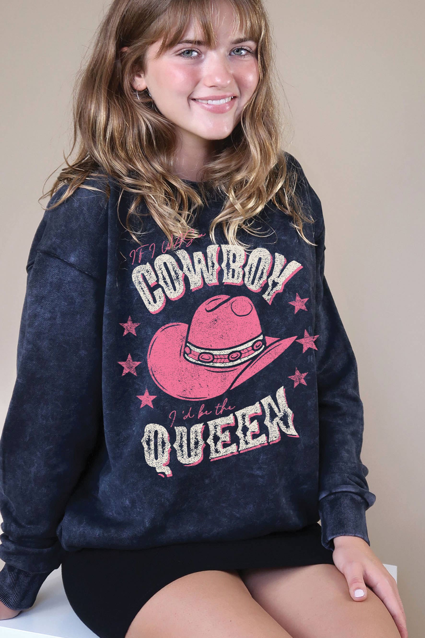 If I Was A Cowboy Mineral Graphic Brushed - Adult & Kids T-Shirts, Sweatshirts & Hoodies apparel design preview 1