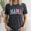 Patriotic Mama, Fourth of July, America Star Pattern - Adult & Kids T-Shirts, Sweatshirts & Hoodies apparel design preview 1