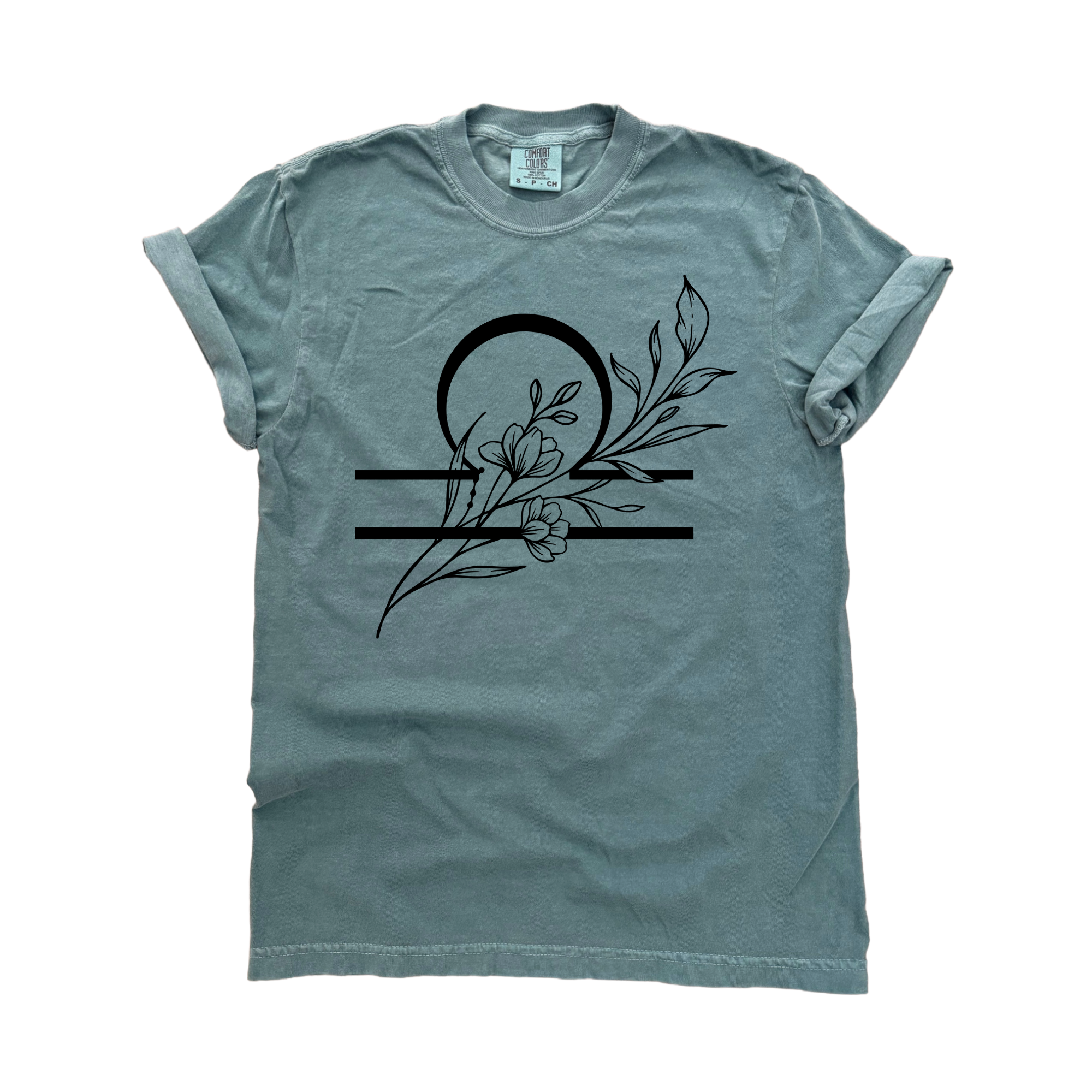 Libra Floral Zodiac - Adult & Kids T-Shirts, Sweatshirts & Hoodies apparel design preview 1
