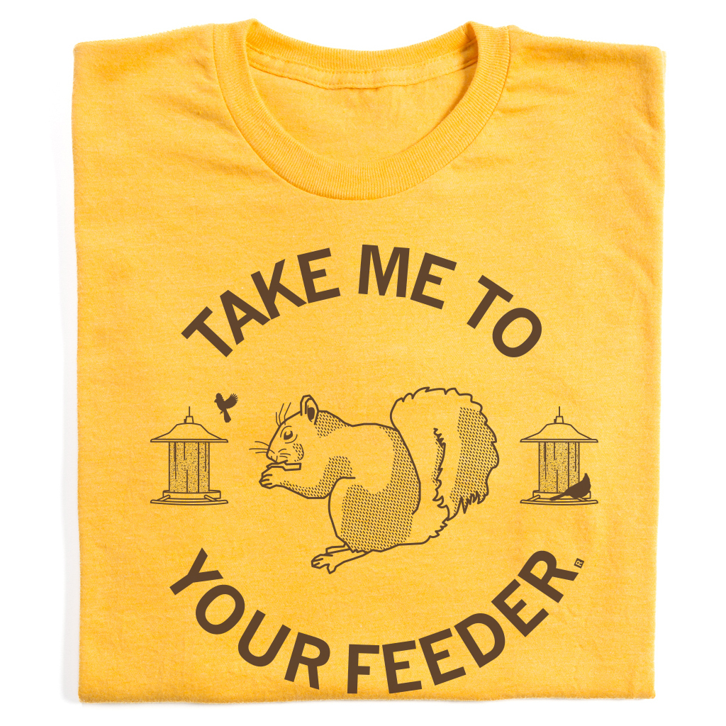 Take Me To Your Feeder Squirrel - Adult & Kids T-Shirts, Sweatshirts & Hoodies apparel design preview 1